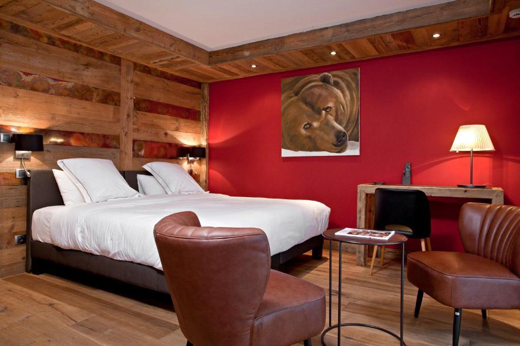 Chalet-Hotel La Marmotte, La Tapiaz & Spa, The Originals Relais لي جيه الغرفة الصورة